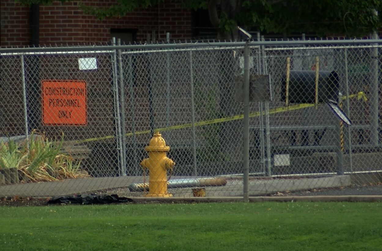Crater High School on campus construction sign, tape 9.21.22.png